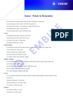 Surface Areas and Volumes Class 10 Formulas