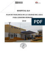 Plan de Vigilancia de Calidad de Agua Potable Hospital Ilo 2018