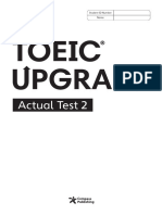 TOEIC Upgrade - Actual Test 2 - 161028