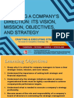 Chapter 02 Charting A Company's Direction-Its Vision, Mission, & Objectives