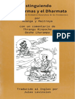 Distinguiendo Los Dharmas y El Dharmata Con Un Comentario de Thrangu Rinpoche