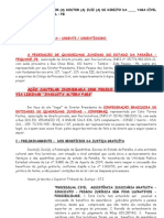 Ação Cautelar - Federação de Quadrilhas Juninas