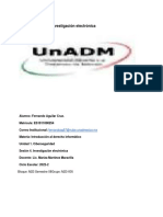 Investigación Electrónica: Fernandoag87@nube - Unadmexico.mx