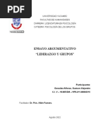Gustavo Gonzalez Ensayo Argumentativo Liderazgo