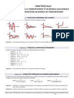 CI04 TD12 Sujet - Prévoir Le Comportement D - Un Modèle Quelconque - Identifier Un Modèle de Comportement