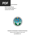 Evaluacion de Desempeño Tendencias Financieras