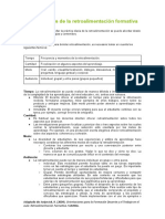 Dimensiones de La Retroalimentación Formativa