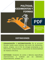 Políticas, Procedimientos y Formas