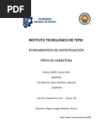 Tipos de Carretera Investigación Fundamentos