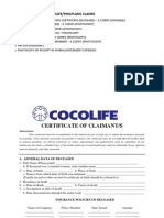 Cocolife Insurance Claim 2022