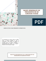 Bases Generales de Prescripciòn de Ejrcicio Fìsico