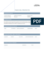 Plantilla Informe de Estado Del Proyecto