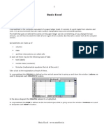 Excel: Basic Features