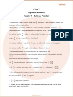 Class 7 Maths Formula Chapter 9