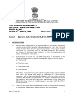 Civil Aviation Requirements Section 8 - Aircraft Operation Series B Part I Dated 30 MARCH, 2001