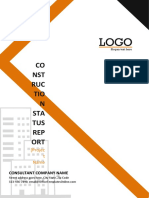 Monthly Construction Status Report Template