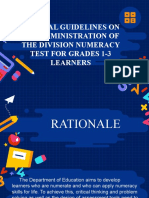 2023 Numeracy Assessment