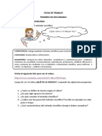 Ciencia y Tecnologia - FICHA DE TRABAJO N°25