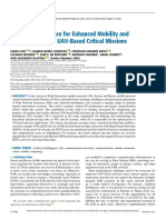 Artificial Intelligence For Enhanced Mobility and 5G Connectivity in UAV-Based Critical Missions