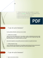 Problema Da Natureza, Individuação, e Racionalidade Da Ação