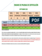 Montijo Calendario Certificados Septiembre 2023 Por Idioma