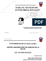 Manual para El Manejo de Pensamientos Irracionales