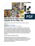 Specifying The Right Hydraulic Cylinder For The Right Job