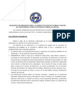 Requisitos Minimos para La Habilitacion de Consultorios de Enfermeria para Pacientes Ambulatorios