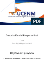 Proyecto Del Curso Psicología Organizacional