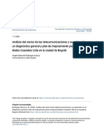 Análisis Del Sector de Las Telecomunicaciones y Su Aplicación en