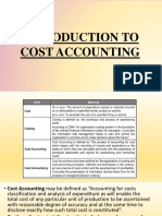 Cost Accounting