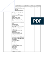 Sound System Specs