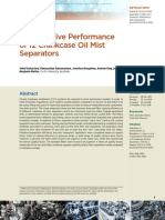 Comparative Performance of 12 Crankcase Oil Mist Separators