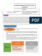 Sociology: It's Relationship With Other Social Sciences