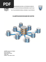 Investigacion Clasificación de Base de Datos