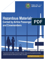 Hazardous Materials: Carried by Airline Passengers and Crewmembers