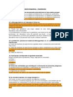 Cuestionario Resuelto - Bioseguridad en El Laboratorio