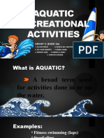 Group 2-Aquatic Recreational Activities