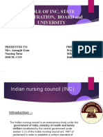 Role of Inc, SNC, Board and University