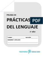 Prueba de PDL 3° Año