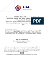 Assessment of GEDIs LiDAR Data For The Estimation of Canopy Heights and Wood Volume of Eucalyptus Plantations in Brazil