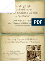 "Shedding Light On The Bhikkhunis & Great Founding Women of Borobudur" Sakyadhita Conference Presentation