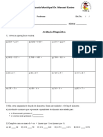 Diagnóstica 6º Matemática