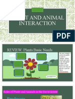 Plant and Animal Interaction