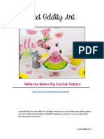 Watermelon Crochet Pig Amigurumi Free Pattern PDF