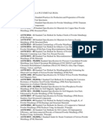 Astm para La Pulvimetalurgia