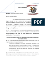 CIRCULAR INTERNA Permisos Laborales