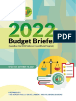 2022 DOH Budget Briefer