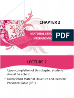 DJJ30113 CHAPTER 2 Material Structure and Interatomic Bonding