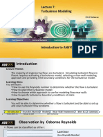 Lecture 7 Turbulence Modeling Introducti